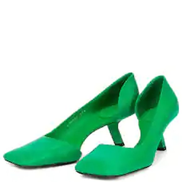 BALENCIAGA Void Square Toe Half d'Orsay Pump Size 37.5 - Picture 3 of 5